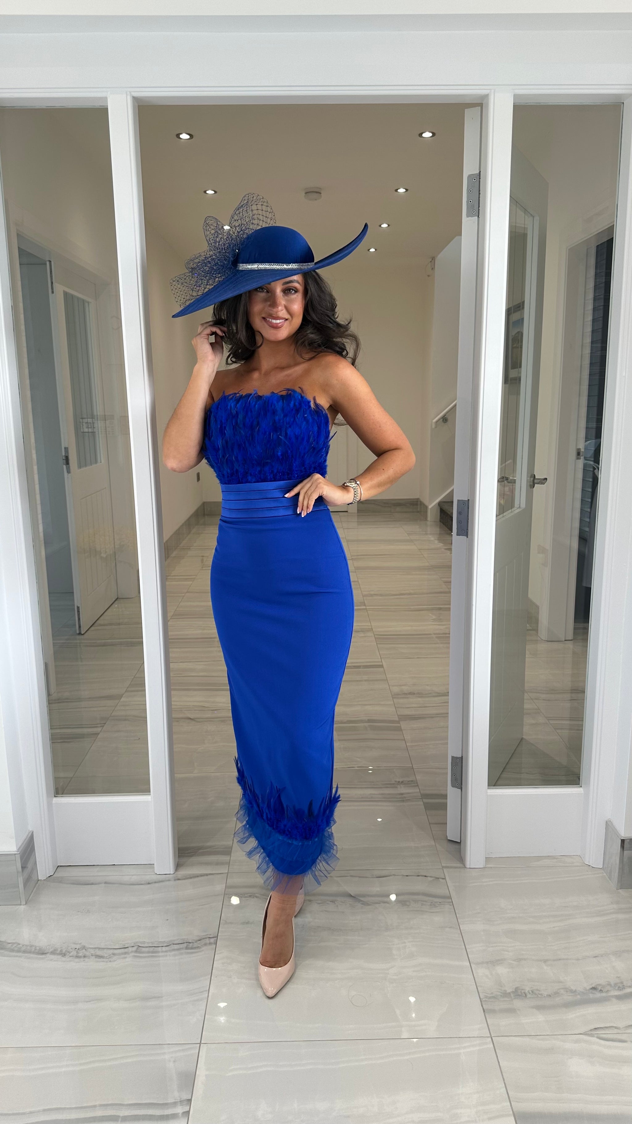 bridesmaid dresses mumbai Moledro: Maha Co-ord Set | Best wedding in HF26A612 Royal Blue Bridesmaid Horizon Color:dark blue