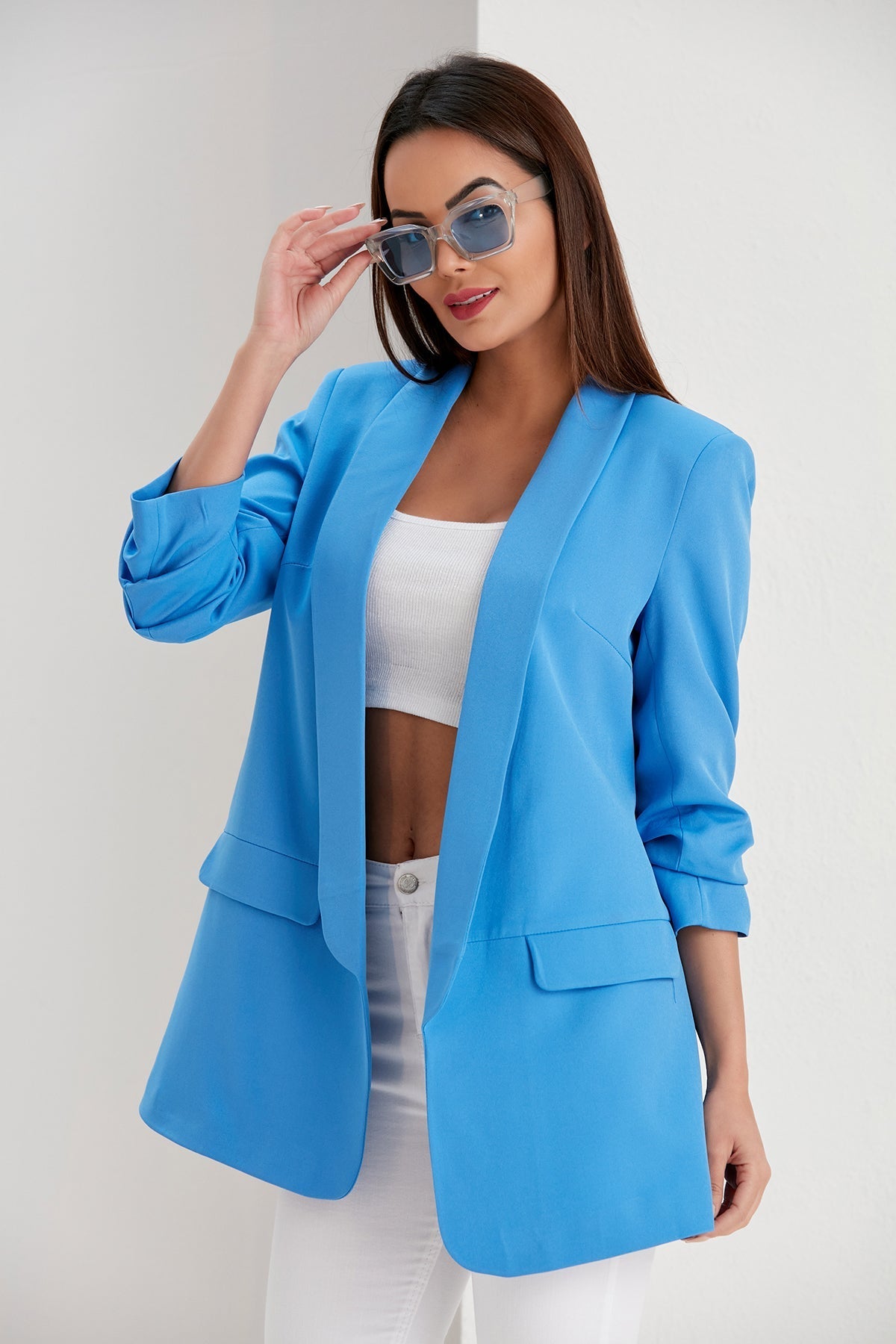 Light blue womens outlet blazer