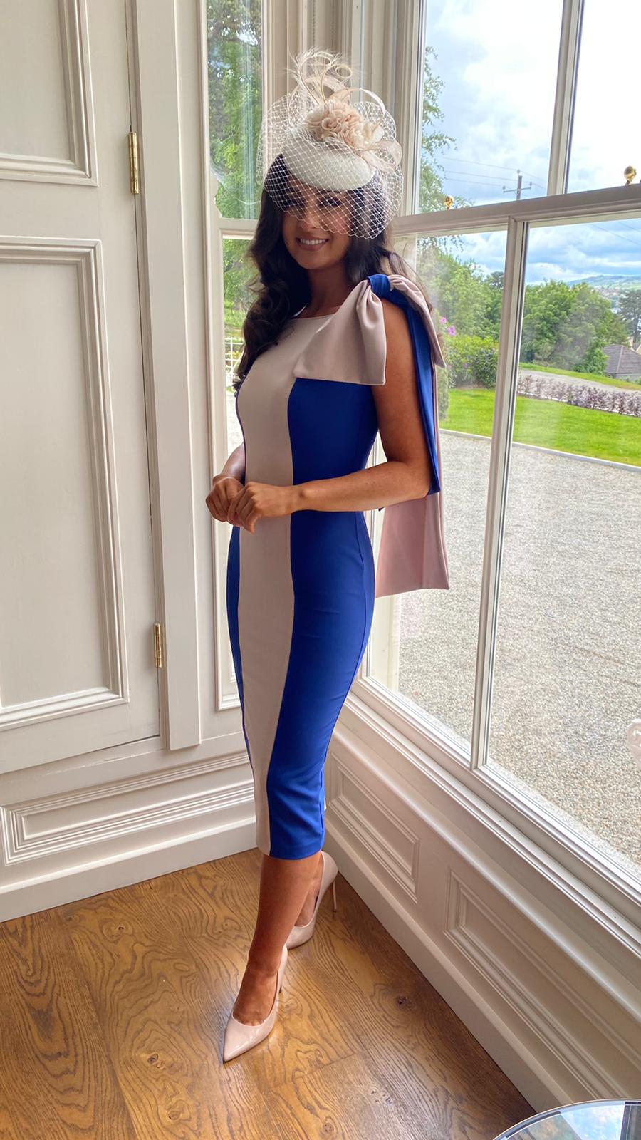 Bow Shoulder Detailed Wedding Guest Dress – Kirsty's Kloset